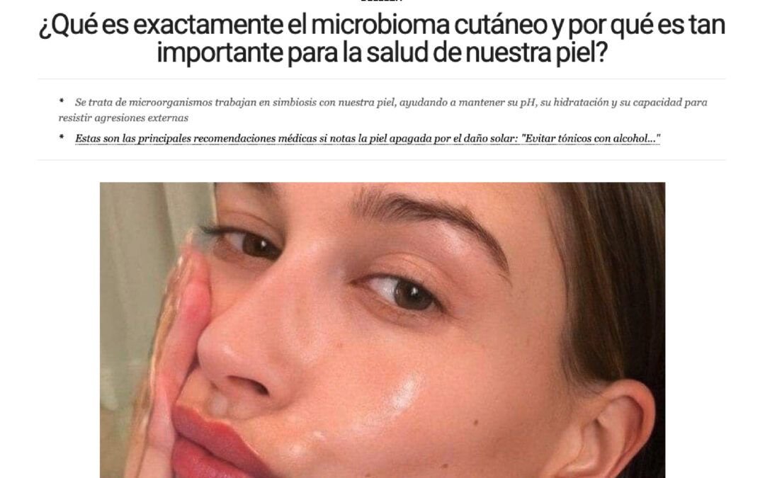 Entrevista de El Economista a Elena sobre la importancia del microbioma cutáneo
