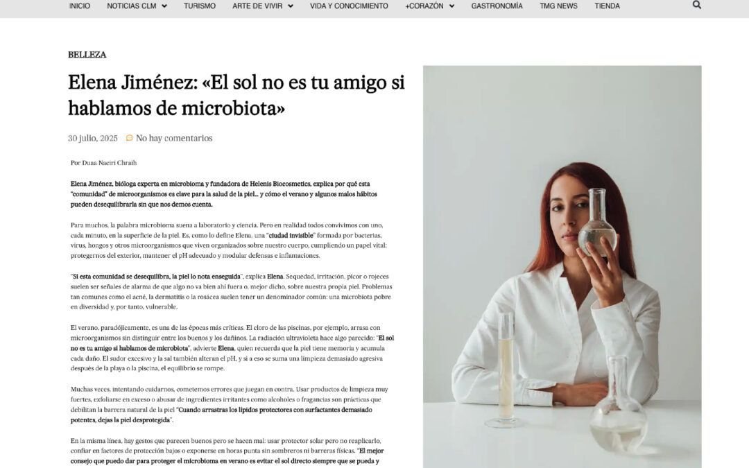 Elena Jiménez: «El sol no es tu amigo si hablamos de microbiota»